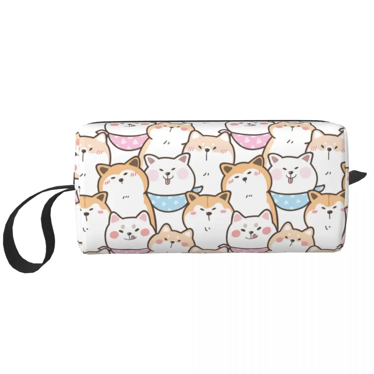 

Cute Cartoon Shiba Inu Akita Dog Makeup Bag Pouch Animal Dog Cosmetic Bag Toiletry Small Makeup Pouch Storage Purse for Women