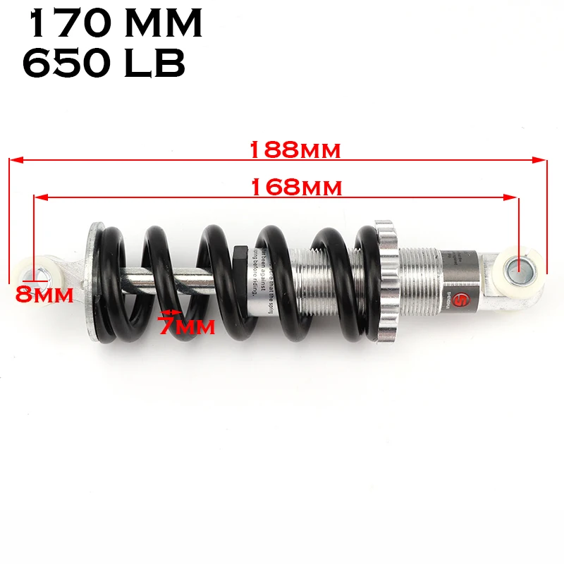 

170mm 650 lb rear shock absorber for mountain bike folding electric scooter bicycle accessories