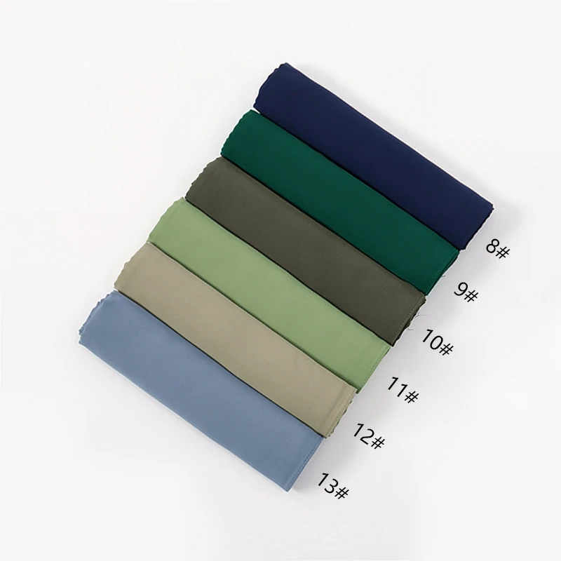 Новый шелковый шифоновый хиджаб Medina мусульманский премиум-класса шарф для