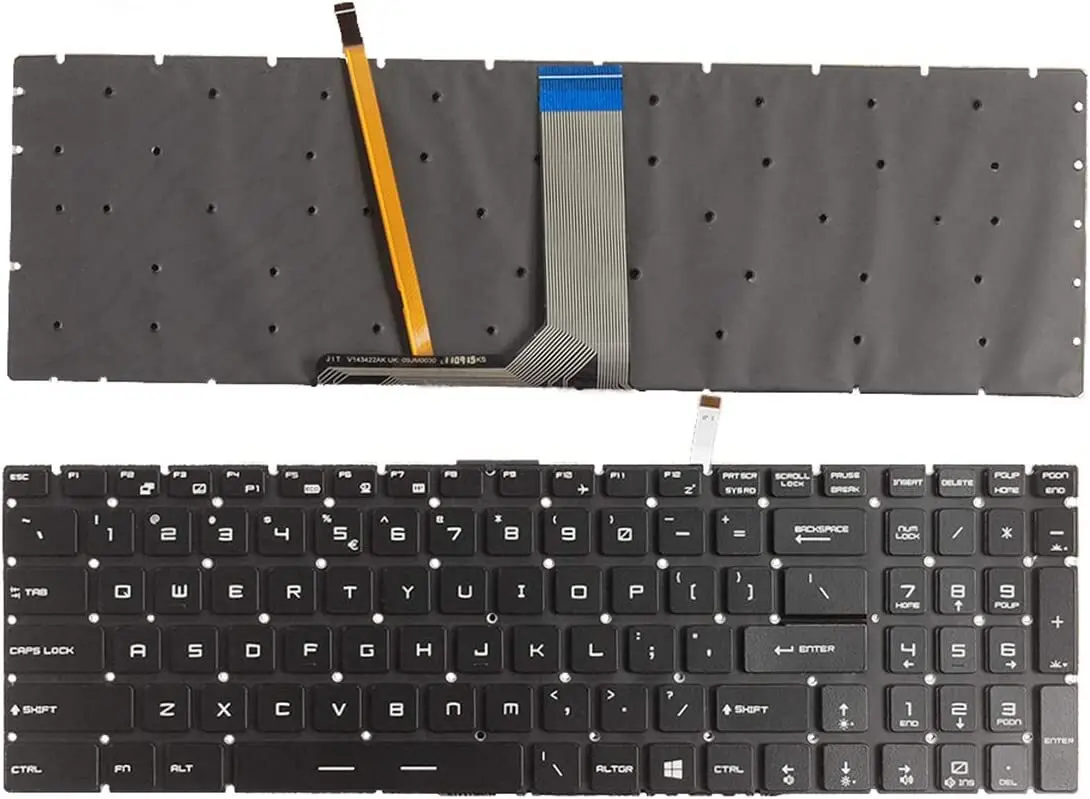 Новая цветная клавиатура с подсветкой для MSI PL60 PL62 PL60 7RD PL62 7RC PL62 7RD US (art.: 3920da32dbef7) - 3920da32dbef7