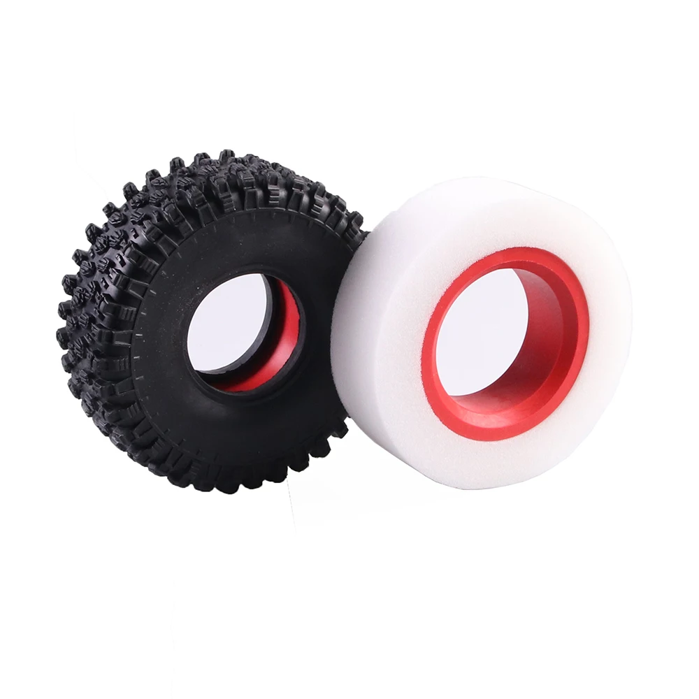 

Двухступенчатые шины из ТПЭ, 114-120 мм, 100-110 мм, подходят для колес 1,9 дюйма, для радиоуправляемых гусеничных автомобилей Axial SCX10 90046 Traxxas TRX4