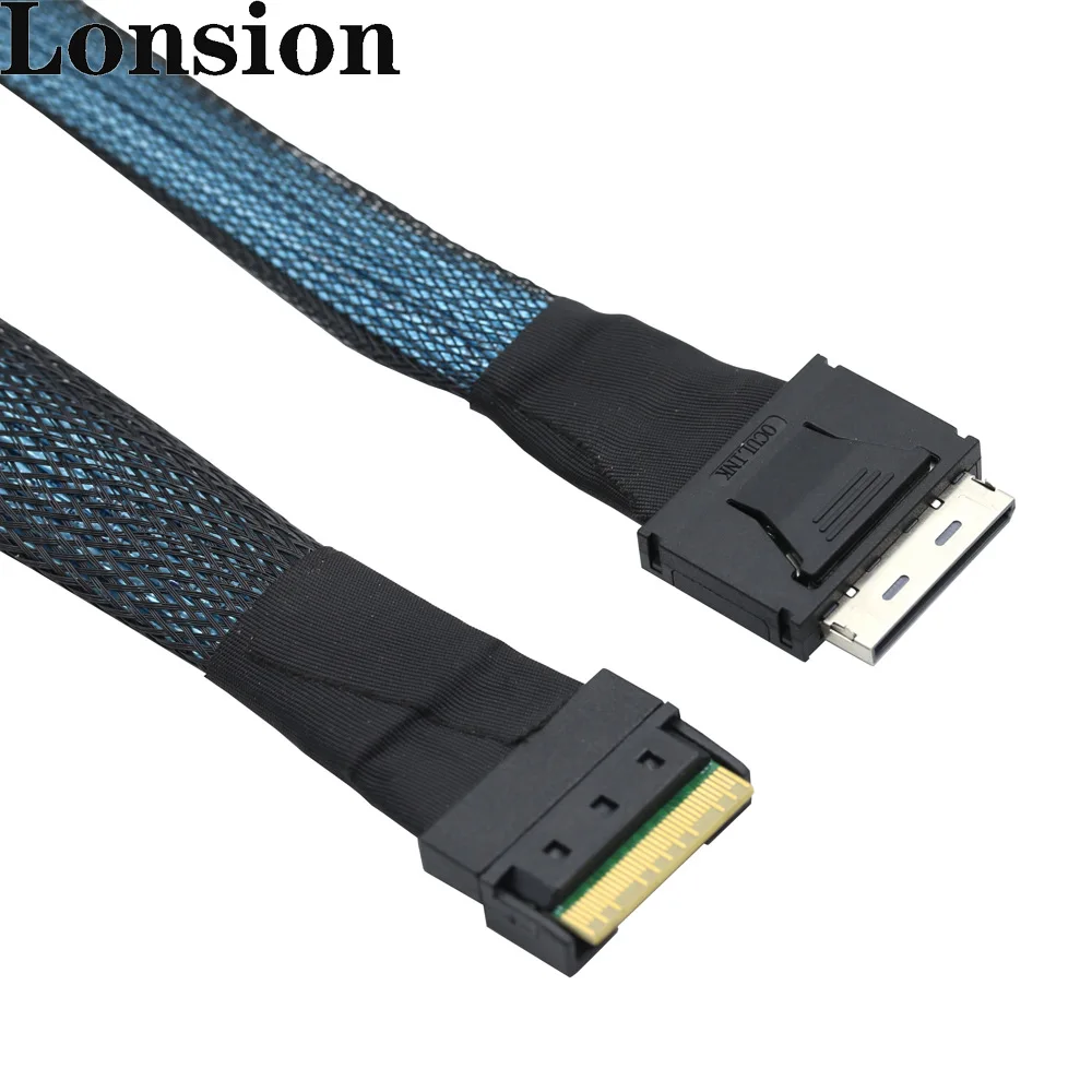 Высокопроизводительный прочный внутренний кабель сервера PCIE GEN 4 SlimSAS 8654 до OCulink 8611 8i