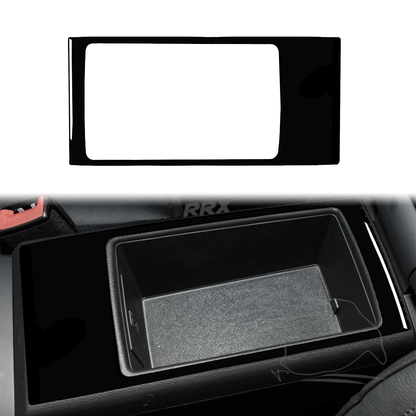 

for Audi A3 2014 2015 2016 2017 2018 2019 Armrest Box Panel Decoration Cover Trim Sticker Car Accessories ABS