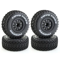 4pcs 112mm 110 short course truck tire tyre wheel with 12mm hex for traxxas slash arrma senton vkar 10sc hpi rc car