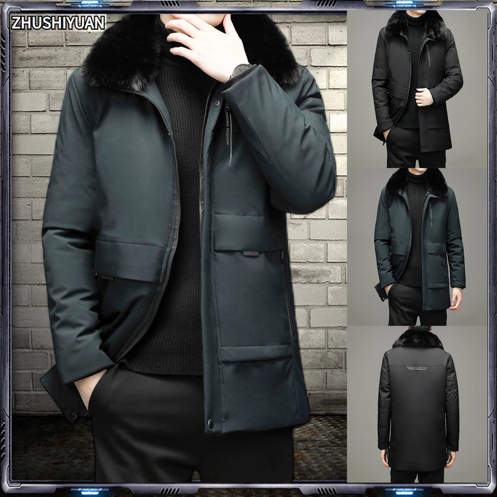 

Winter Jacket Men Parkas Thicken Warm Coat Fashion Solid Vestes Jaqueta Masculina Erkek Mont Doudoune Homme Puffer Jackets 2022