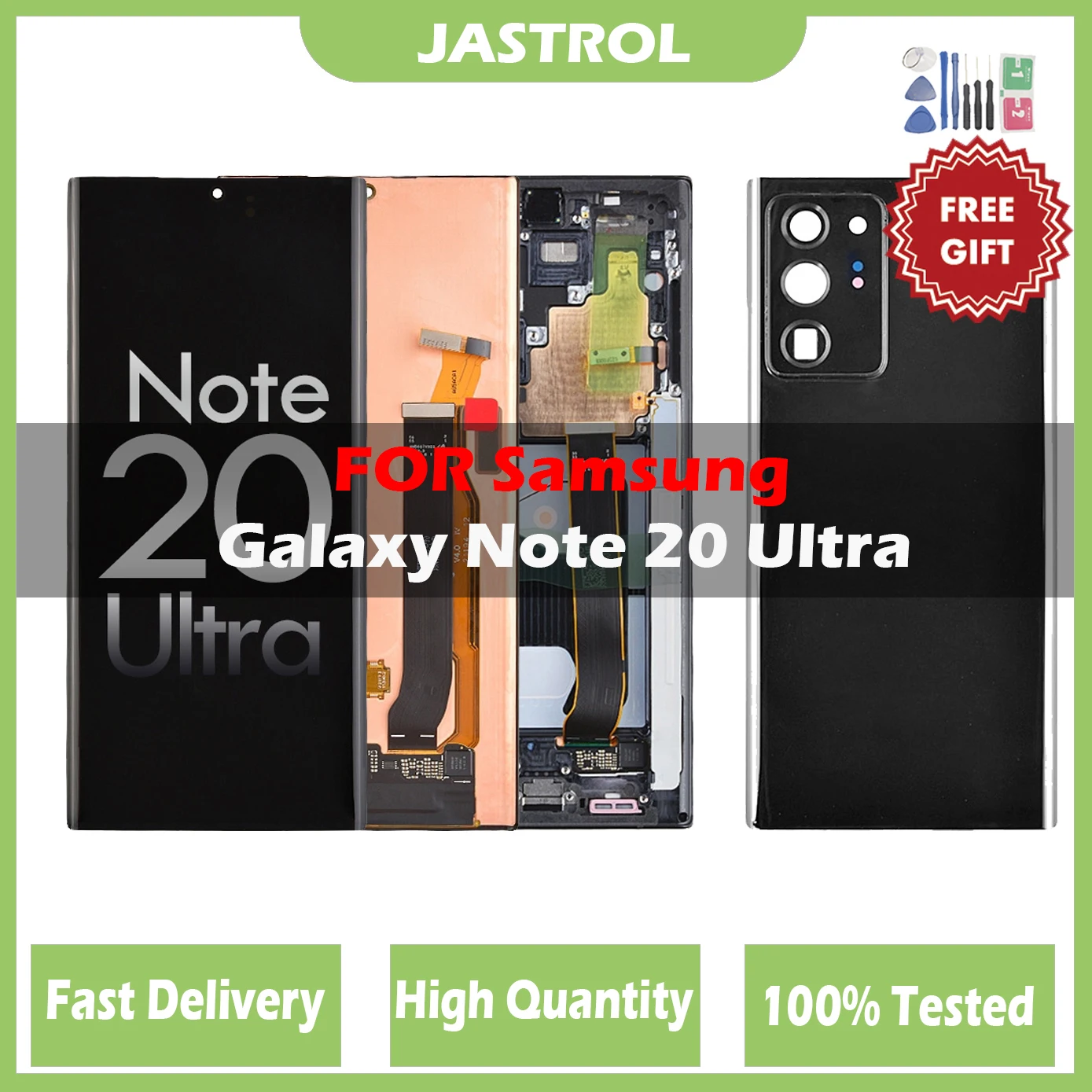 

ЖК-дисплей для Samsung Galaxy Note 20 Ultra дисплей с рамкой Note20 Ultra SM-N986F ЖК-сенсорная панель с задней крышкой