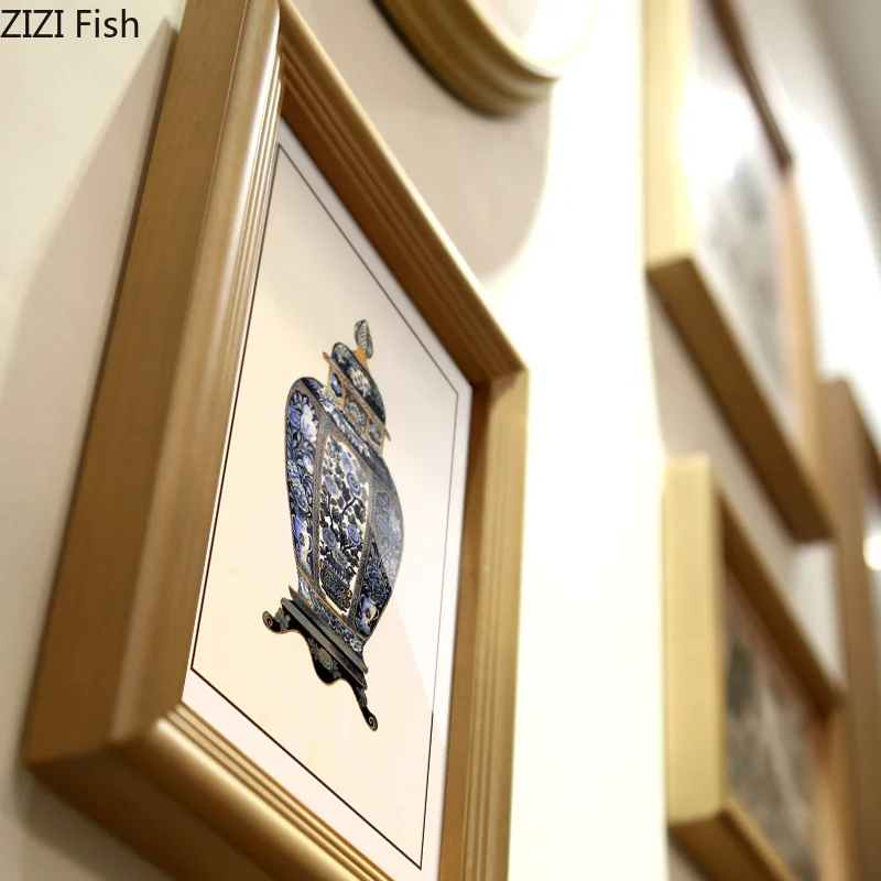 15 шт.-набор деревянная роспись подвесные настенные украшения картина с животным