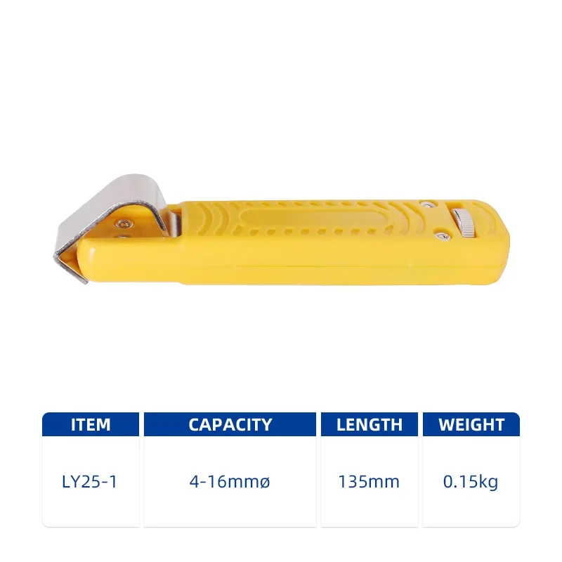 

Электрический кабельный нож, регулируемый инструмент для зачистки проводов, круглый кабель из ПВХ, диаметр 4-50 мм LY25-1 LY25-2 LY25-4 LY25-6