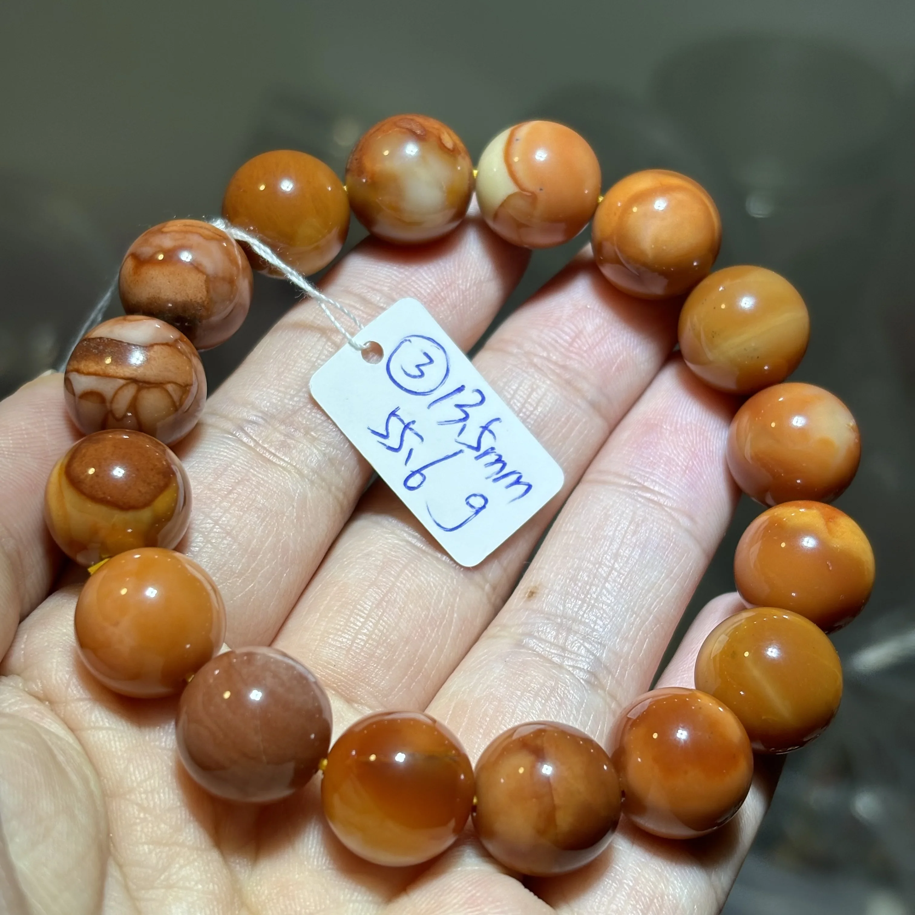 Natural Crystal Myanmar Topaz round Beads Bracelet Jewelry One Thing Picture