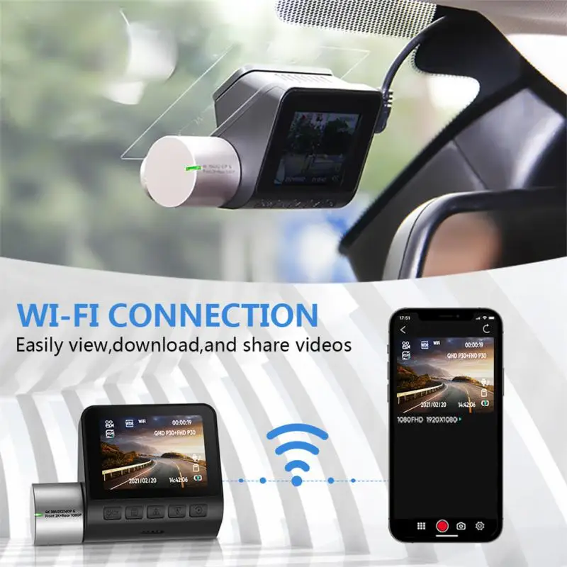 

V50 4K Dash Cam 3840*2160P With WiFi 70mai Dash Cam Optimized A500 Camara De Retroseso Para Autos DVR/Dash Camera