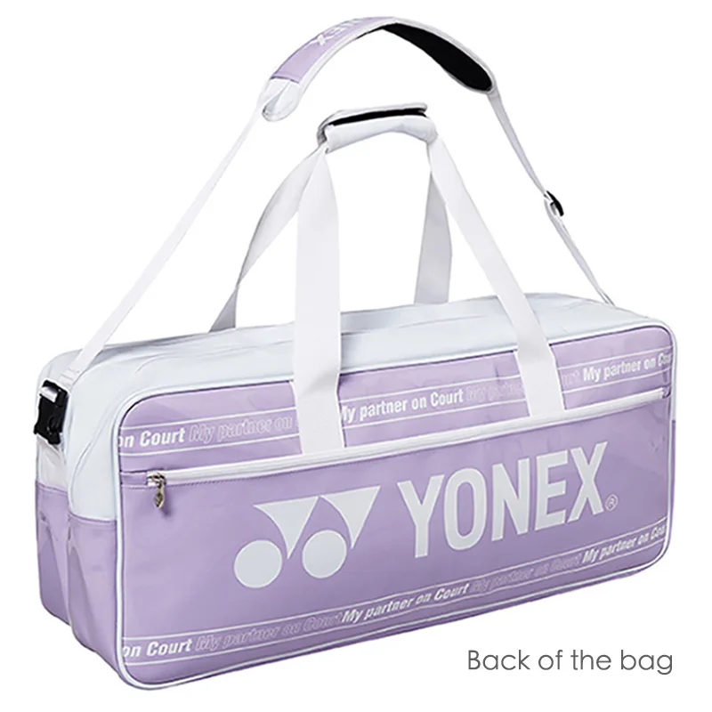 YONEX Rectangle Laser Pattern 6-9 Rackets Badminton Bag Sports Waterproof Large Unisex Tennis Racquet Bag With Shoes Compartment