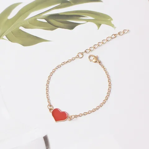 Золотые сердечные браслеты Guangtuo