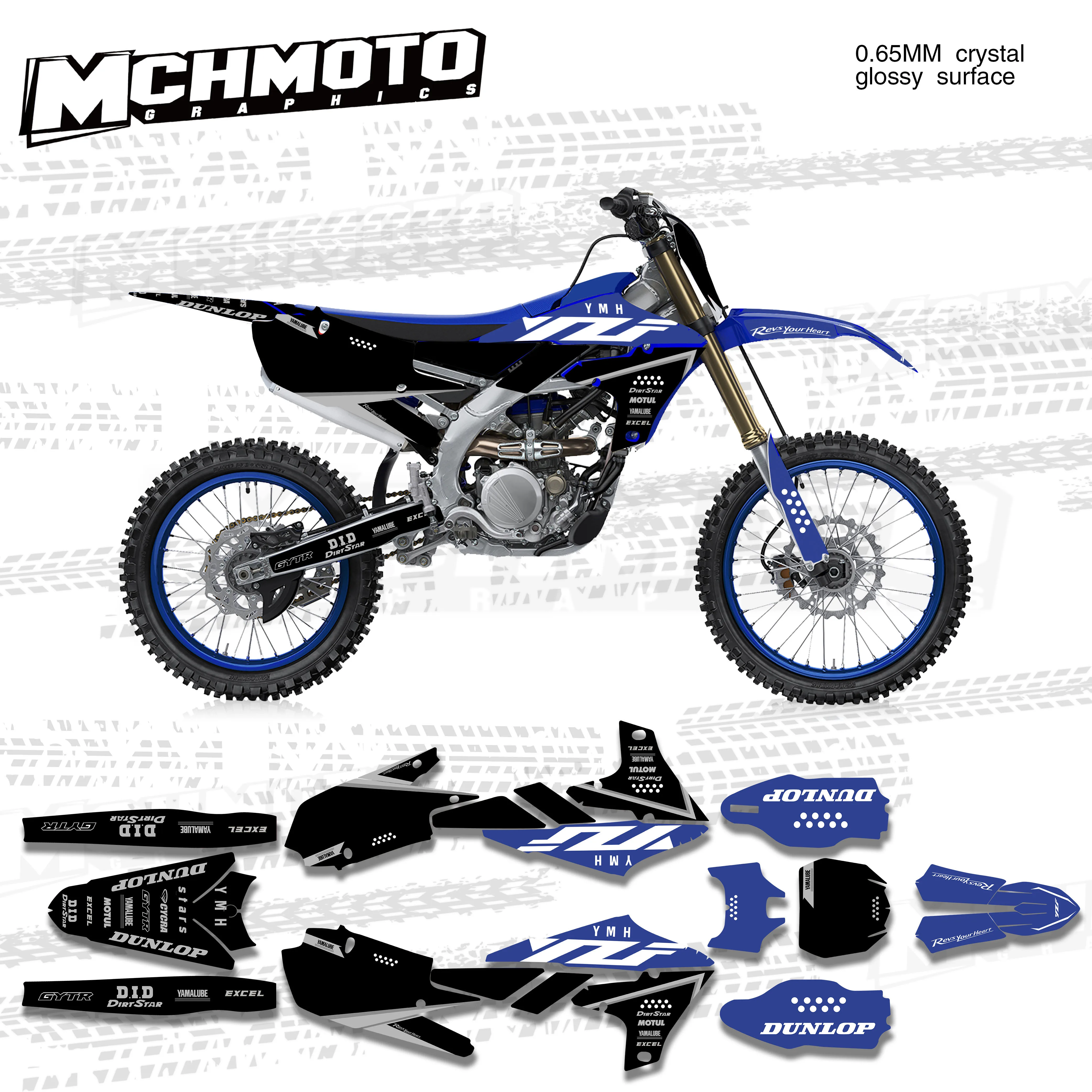 

MCHMFG Sticker for Yamaha YAMAHA 19YZ250F 18-19YZ450F 19-21WR450F 2019 2020 2021 GRAPHICS KIT