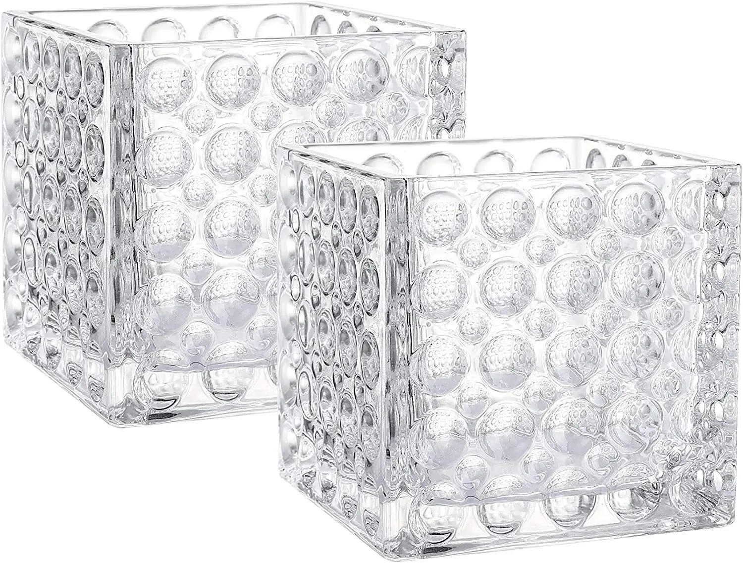 

Square Glass Cube Vase (2, 6