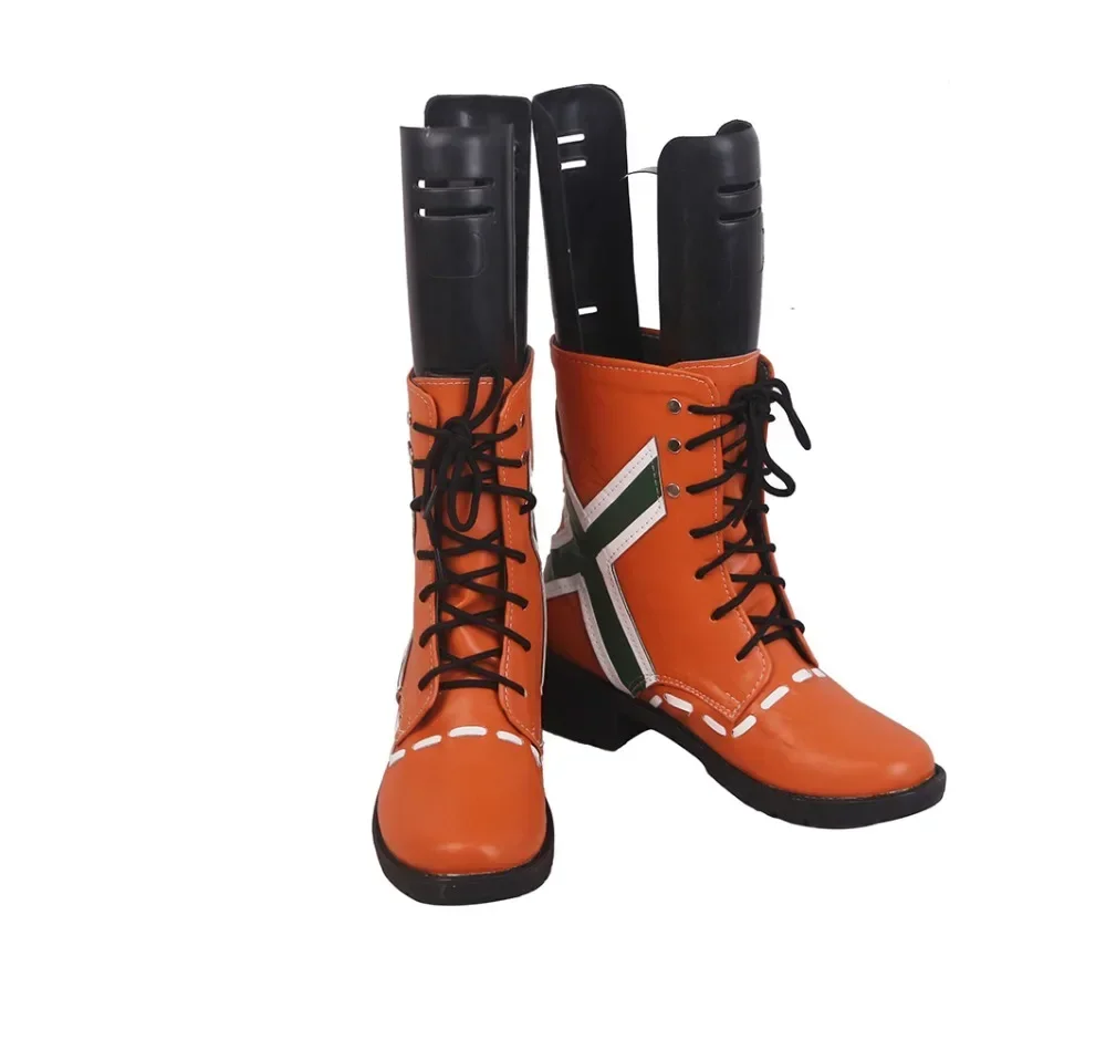 My Hero Academia Kacchan Katsuki Bakugo Orange Сапоги для косплея Обувь Boku no Косплей на заказ