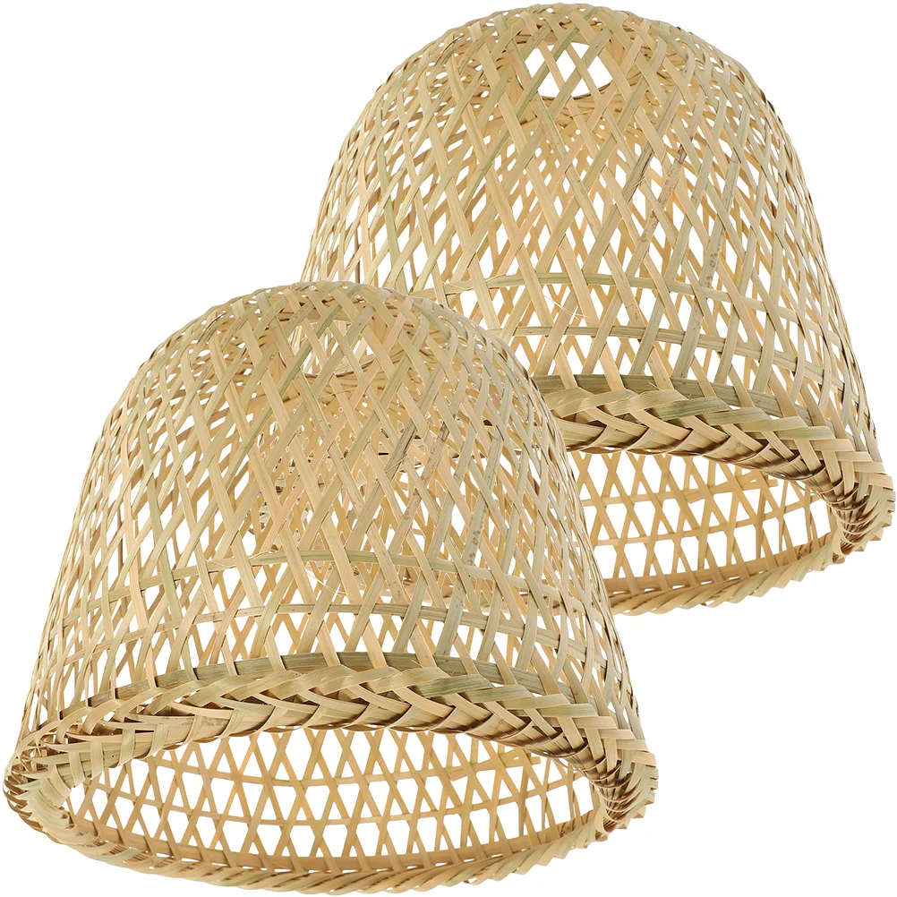 

2pcs Restaurant Rustic Lampshade Woven Lamp Shade