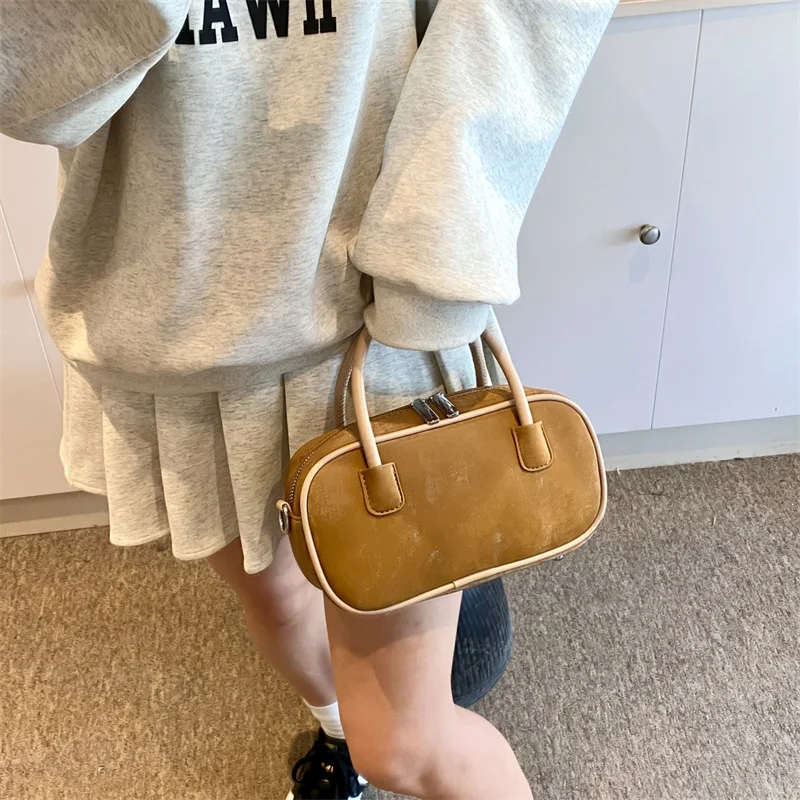 2024 Женская Модная Сумка Через Плечо Из Искусственной Кожи Бостонский Боулинг