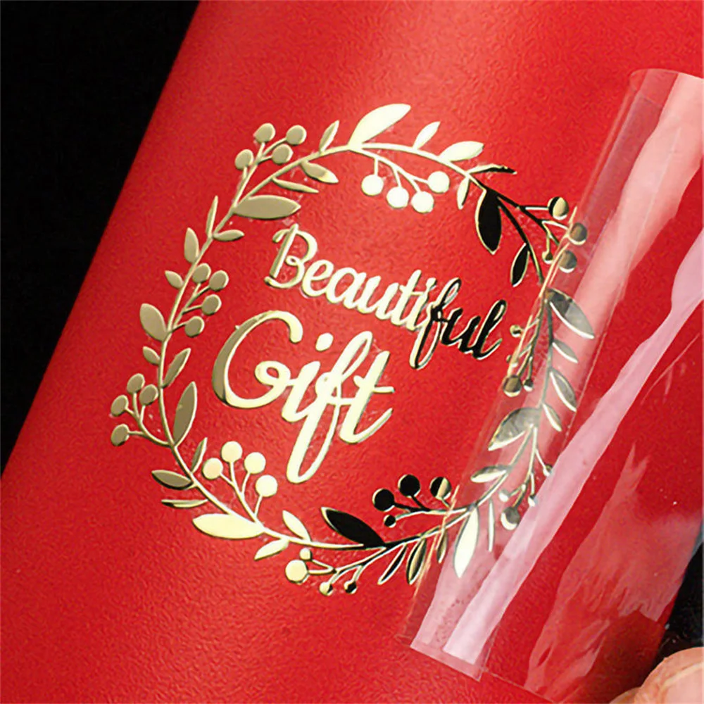 Золотые самоклеящиеся наклейки с логотипом на заказ