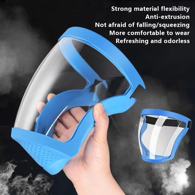 

Защитная маска для работы, прозрачная защитная маска для лица, защитная маска для лица, противотуманная маска против пыли, домашние кухонные инструменты, маска на все лицо