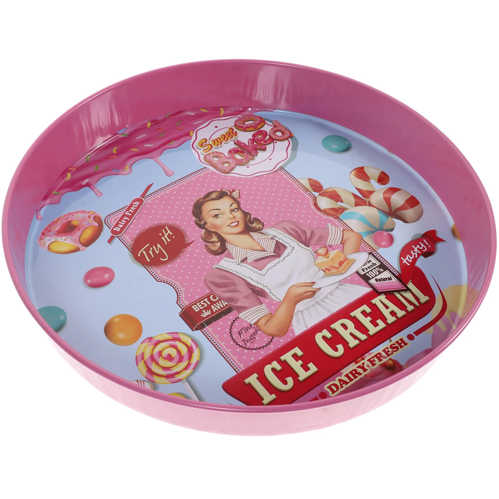 

Tray Plates Storage Organizer Decorative Serving Fruits Coffee Nesting Kitchen Fruit Snacks Jewelry Round Makeup Beverage Dinner