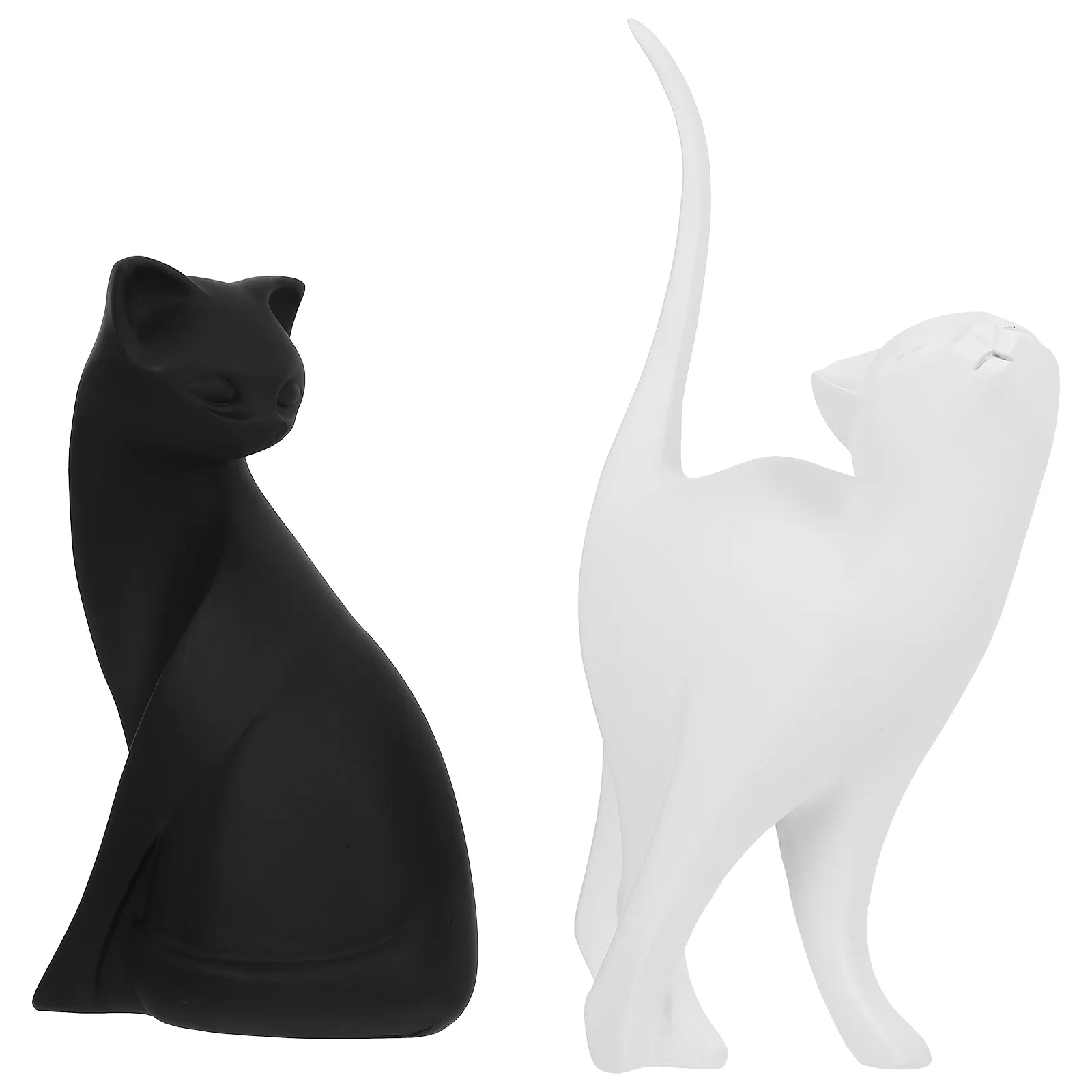 

Cat Resin Decor Decoration Figurine Home Figurines Sculpture Ornament Gift Housewarming Desktop Miniature Landscape Micro Crafts