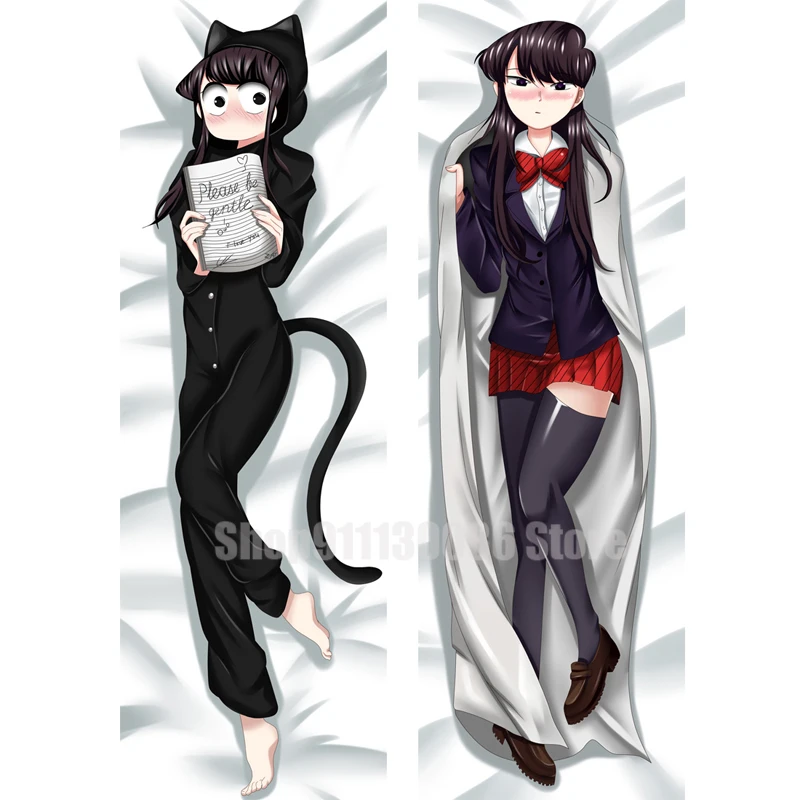 

Аниме Komi-san wa, Comyushou desu. Подушка Dakimakura для обнимания тела, чехол, реквизит, двухсторонняя подушка с принтом, чехол, постельное белье, декоратив...