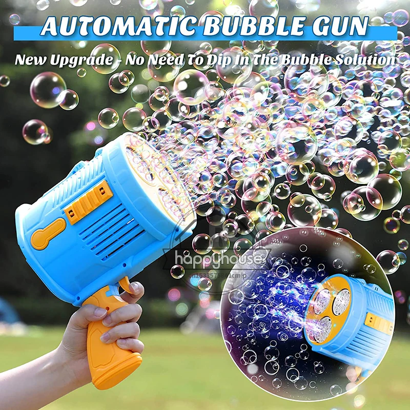 Детская пусковая установка для мыльных пузырей, автоматическая пусковая установка для ракеток, детский пистолет для мыльных пузырей, пусковой аппарат для бластера, уличная игрушка