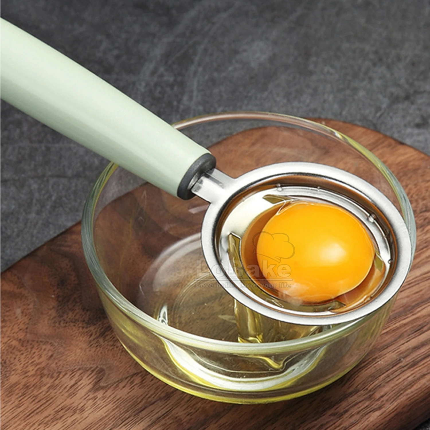 Белый разделитель яичного желтка из нержавеющей стали с полипропиленовым