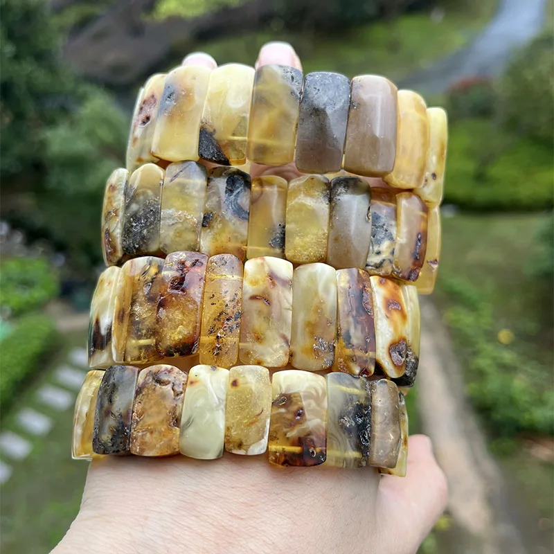 Браслет и браслет из натурального янтаря