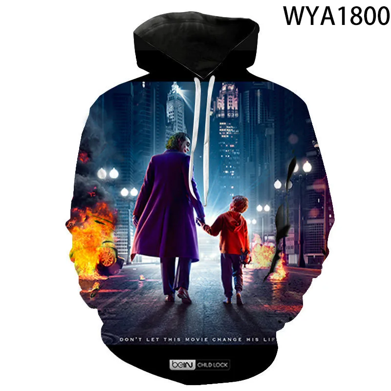 Новинка 2022 толстовка с 3D принтом Joker Спортивная одежда для мужчин и женщин