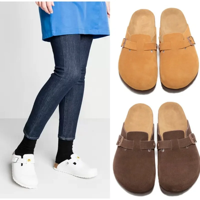 

Лидер продаж, туфли Baotou, французская ретро Обувь на мягкой подошве Baotou, полутапочки, женская обувь из натуральной кожи, модная женская обувь Baotou