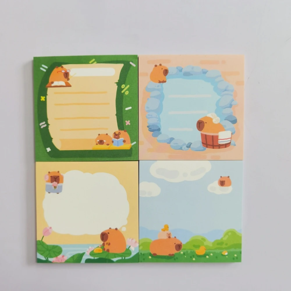 

Набор блокнотов House of Novelty с капибарами и пандами 4 шт.