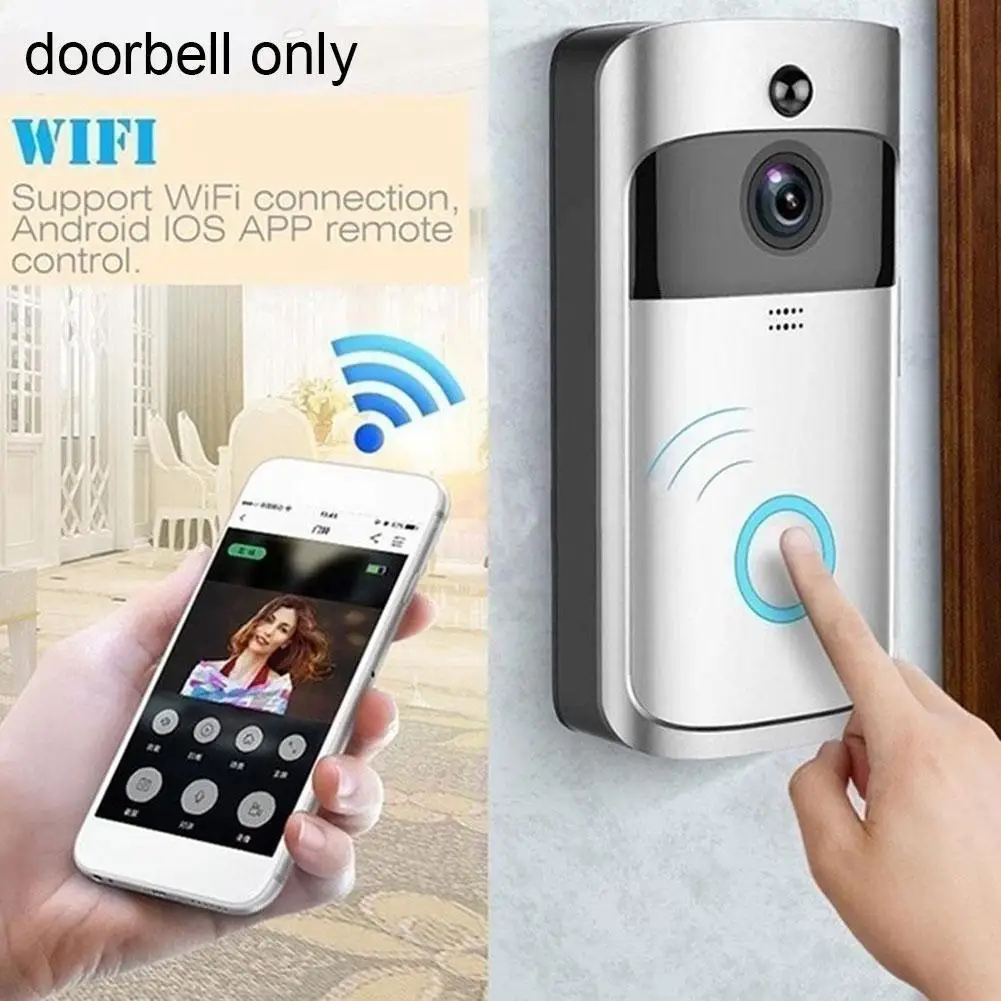 

720P Wi-Fi беспроводная камера малой мощности Smart Life APP голосовой звонок датчик движения Wi-Fi видеодомофон дверной звонок камера