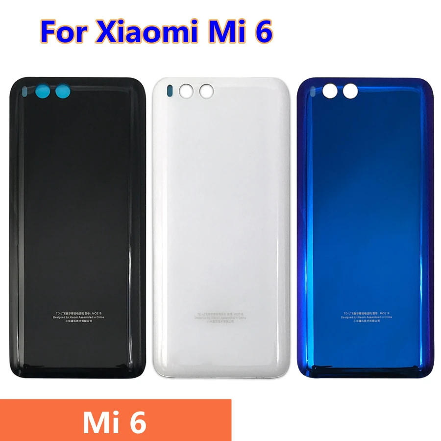

5,15 "Новая задняя крышка батарейного отсека mi6 стекло для Xiaomi Mi 6 Mi6 корпус батарейного отсека задняя крышка батарейного отсека Замена Ремонт