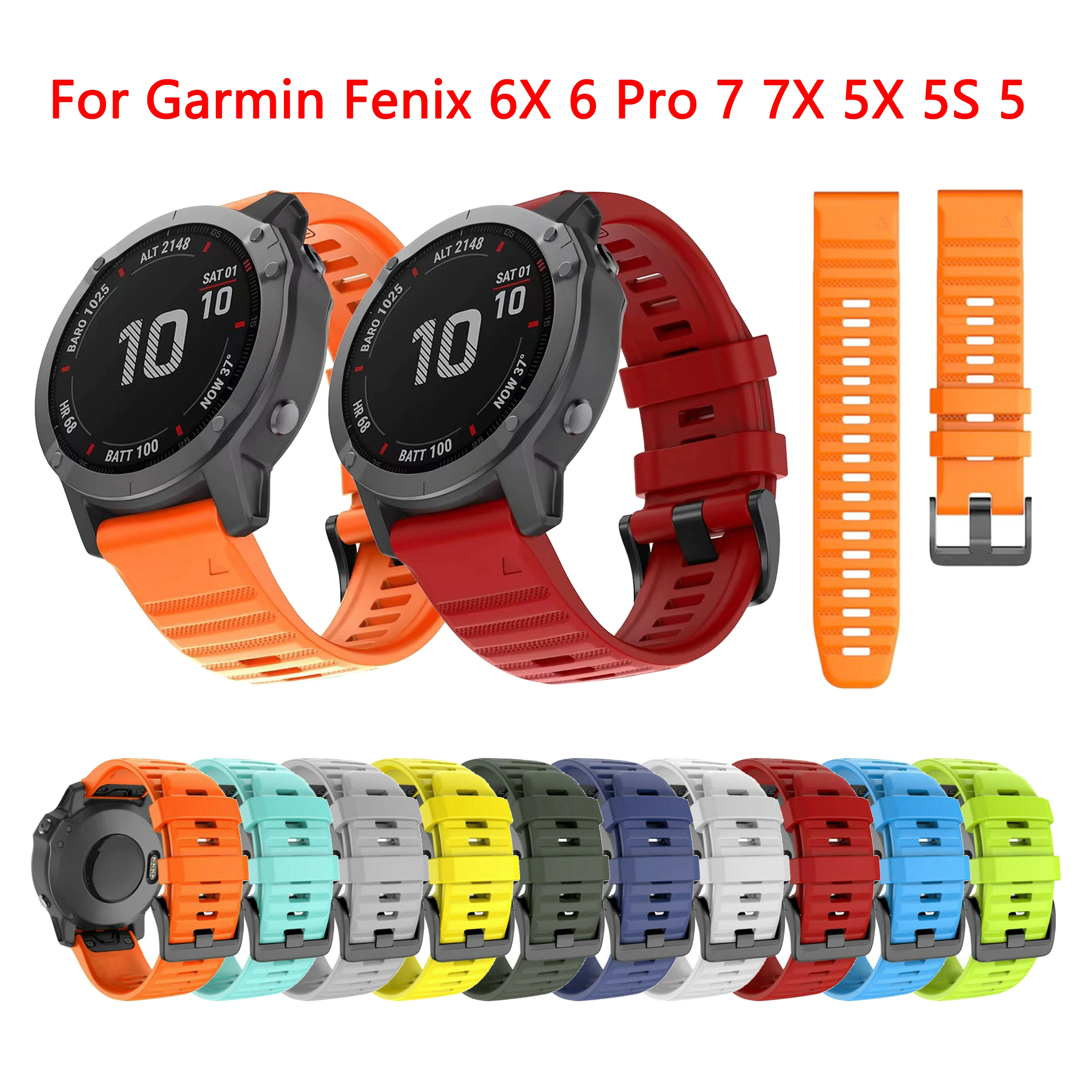 

20 26 22mm QuickFit Strap for Garmin Fenix 6X Pro 6 6S 5X Plus 5 5S Watch Band Bracelet for Fenix 7X 7S 7 3 HR D2 935 945 Correa