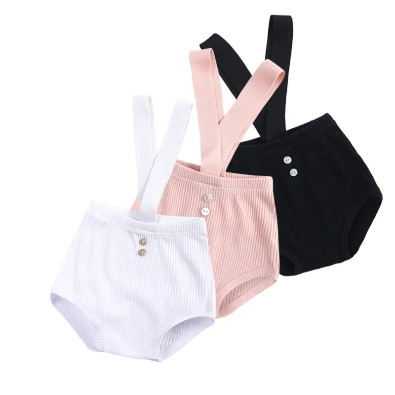 

2022 Baby Girls Boys Shorts Spring Summer Fashion Button Bodysuits Jumpsuits Newborn Toddler Baby Clothes Rompers Outfits