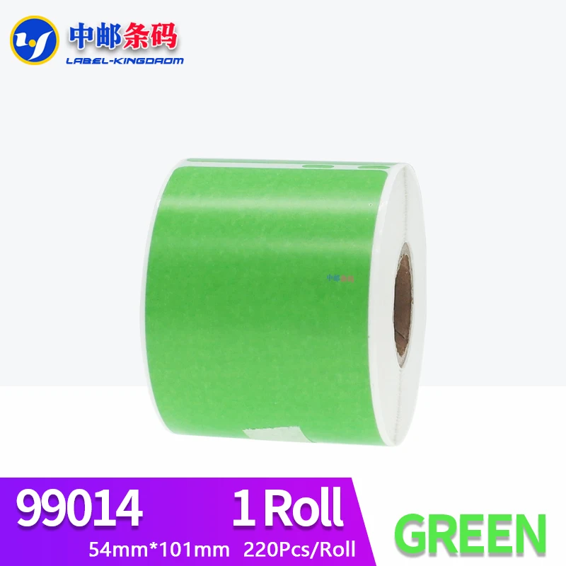 

1 Roll Generic Dymo 99014 Green Color Label 54mm*101mm 220Pcs Compatiable for LW450 Turbo Printer