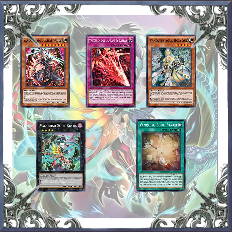Фото 70 шт. Vanquish Soul K9 Yugioh колода для карточных игр, легкая игра, не оригинальная колода Master Duel DIY, MD Rocks Holy Sue №1