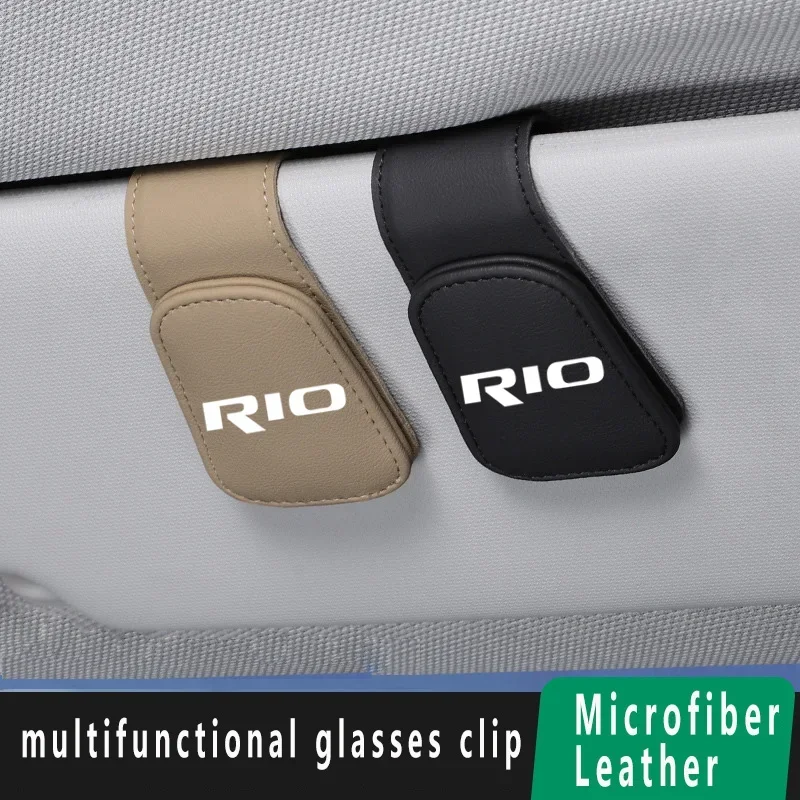 Dla kia rio 2 3 4 5 Samochodowy uchwyt na okulary Klips do przechowywania okularów przeciwsłoneczne Wnętrze Organizuj akcesoria wielofunkcyjne