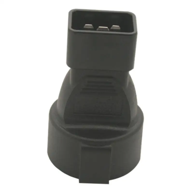 Фото Переходник IEC320 C20 на EU, для ИБП и PDU, немецкий разъем IEC320 (гнездо) для C20, IEC 320 C20 C20 на 3-контактный европейский (ЕС) разъем №4