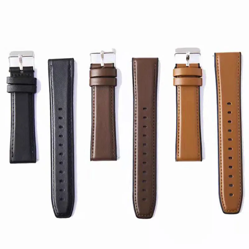

Suitable for Huawei GT watch sports smart men's and women's silicone straps sweat-absorbing and breathable cowhide leather 20/22