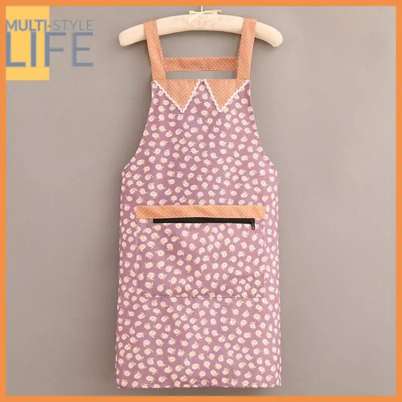 

Household Merchandises Dining Waist High Quality Fashion Womens Summer Apron Multi-color Household Work Clothes Apron Fabric