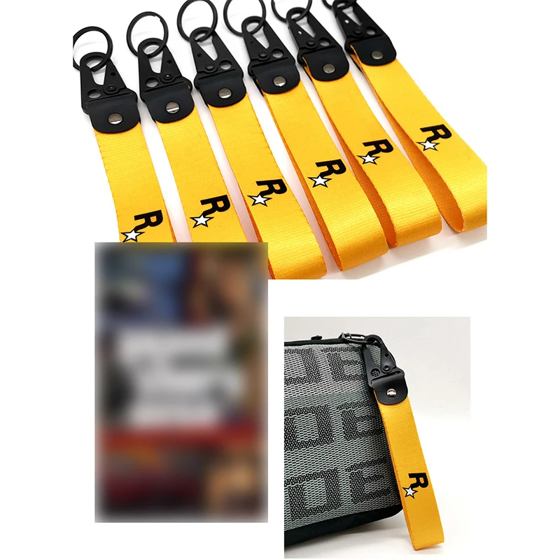 

1PC GTA Key Chain r Star Game Theme Double-Sided Eagle Beak buckle Keychain Keyfob Game Keychain For Fans Key Ring