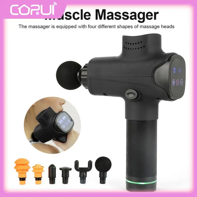

Household Muscle Relaxation Lcd Percussion Massagers Touch Screen Fascial Massage Gun Portable Fascia Gun Electric Massage Gun