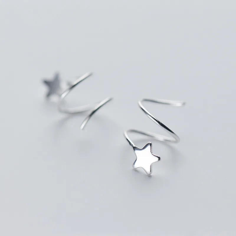 

Серьги женские из серебра 925 пробы со звездами