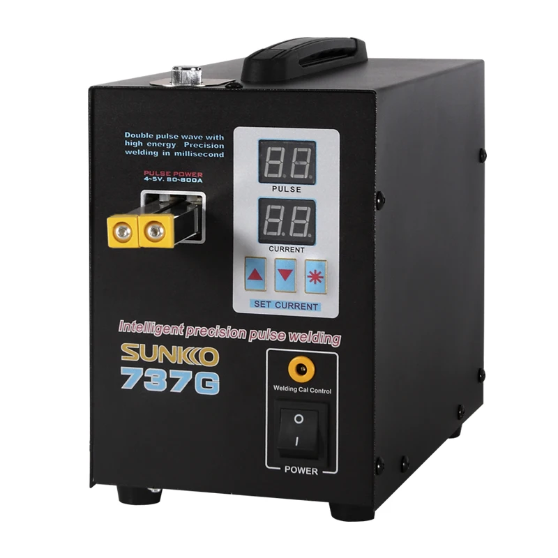 

SUNKKO 737G battery spot welder 1.5kw precision pulse spot welder led light welding machine used 18650 battery pack spot welders