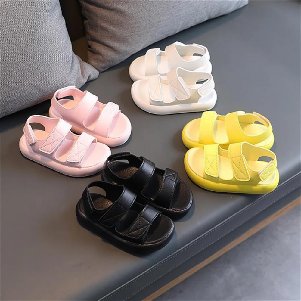 

2022 Summer New Disney Girls Beach Shoes Fashion Korean Version Children's Soft Sole Shoes Boys Open Toe Non-Slip Sandals Tide