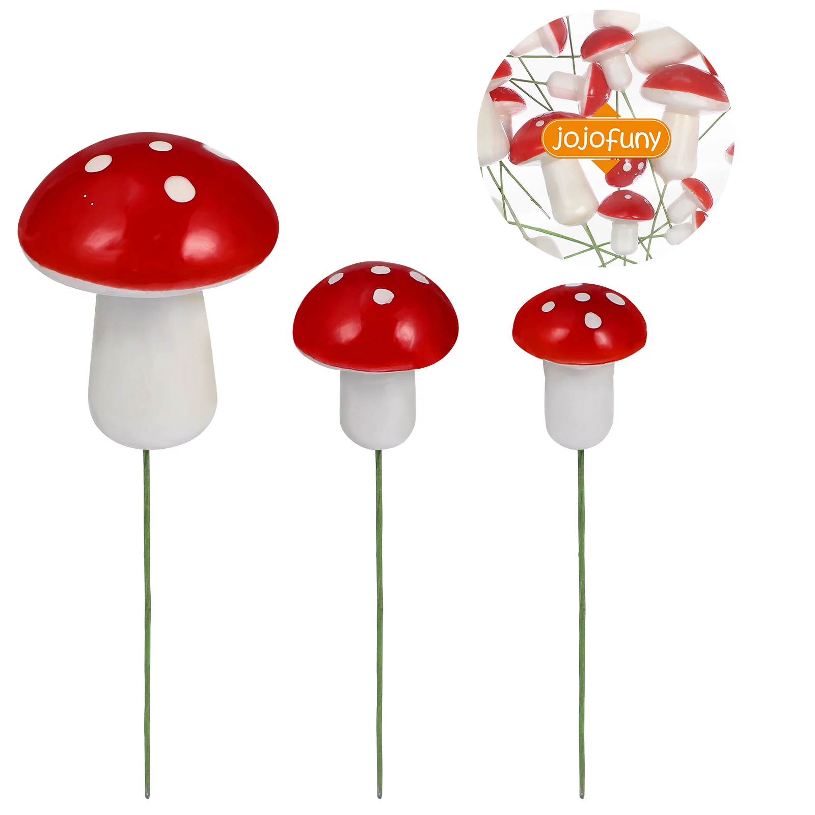 30 шт. топперы для торта с грибами лесные украшения кексов палочки искусственные