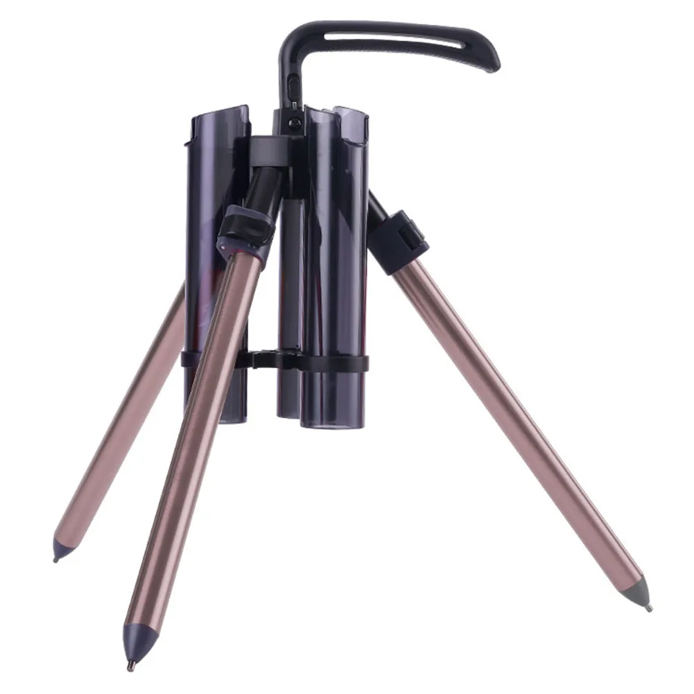 

Brand New Fishing Rod Tripod Fishing Rod Bracket 1PC Aluminum Alloy+polypropylene Barrel Holder Lure Box Stand