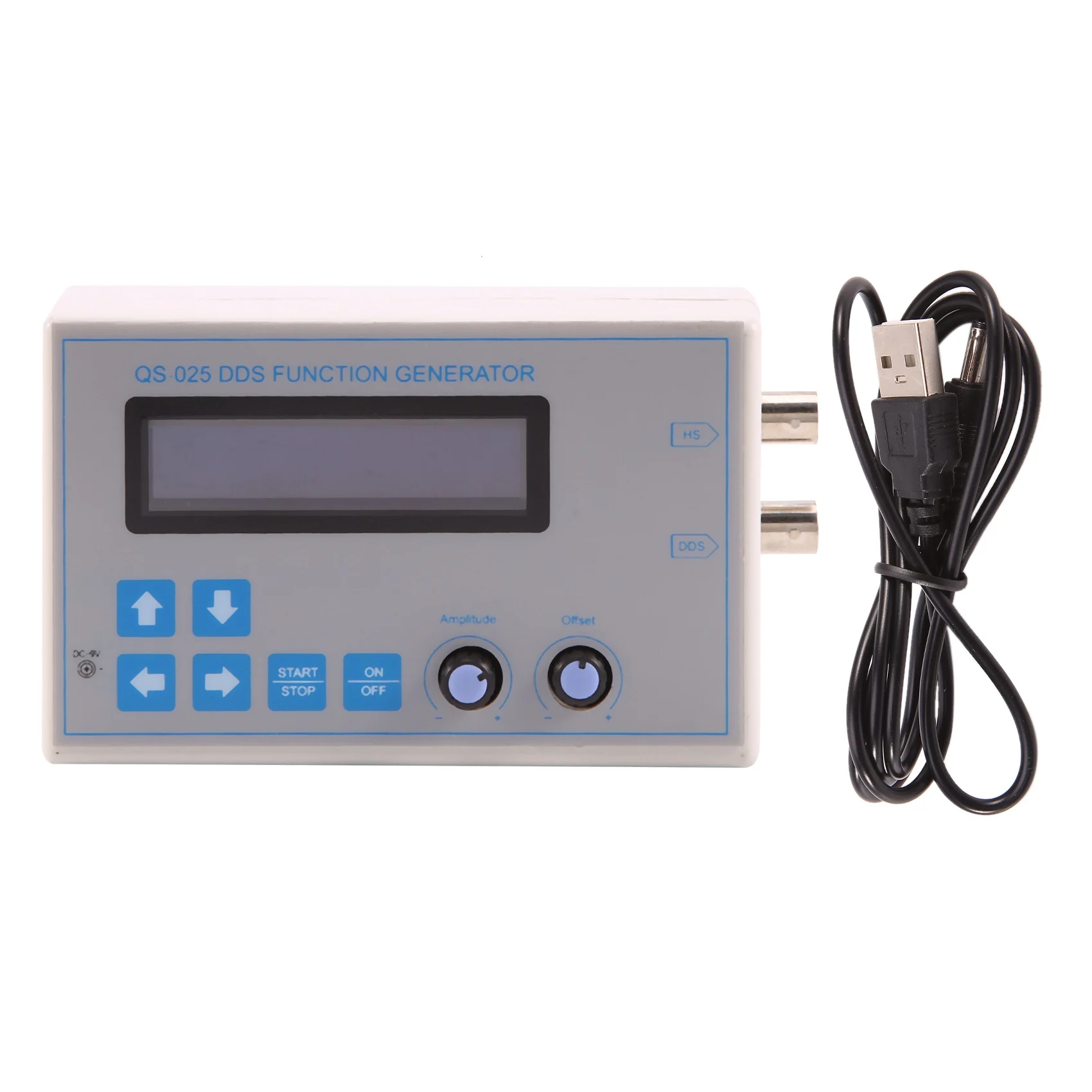 

QS-025 DDS Function Signal Generator Sine Square Triangle Sawtooth Low Frequency LCD Display